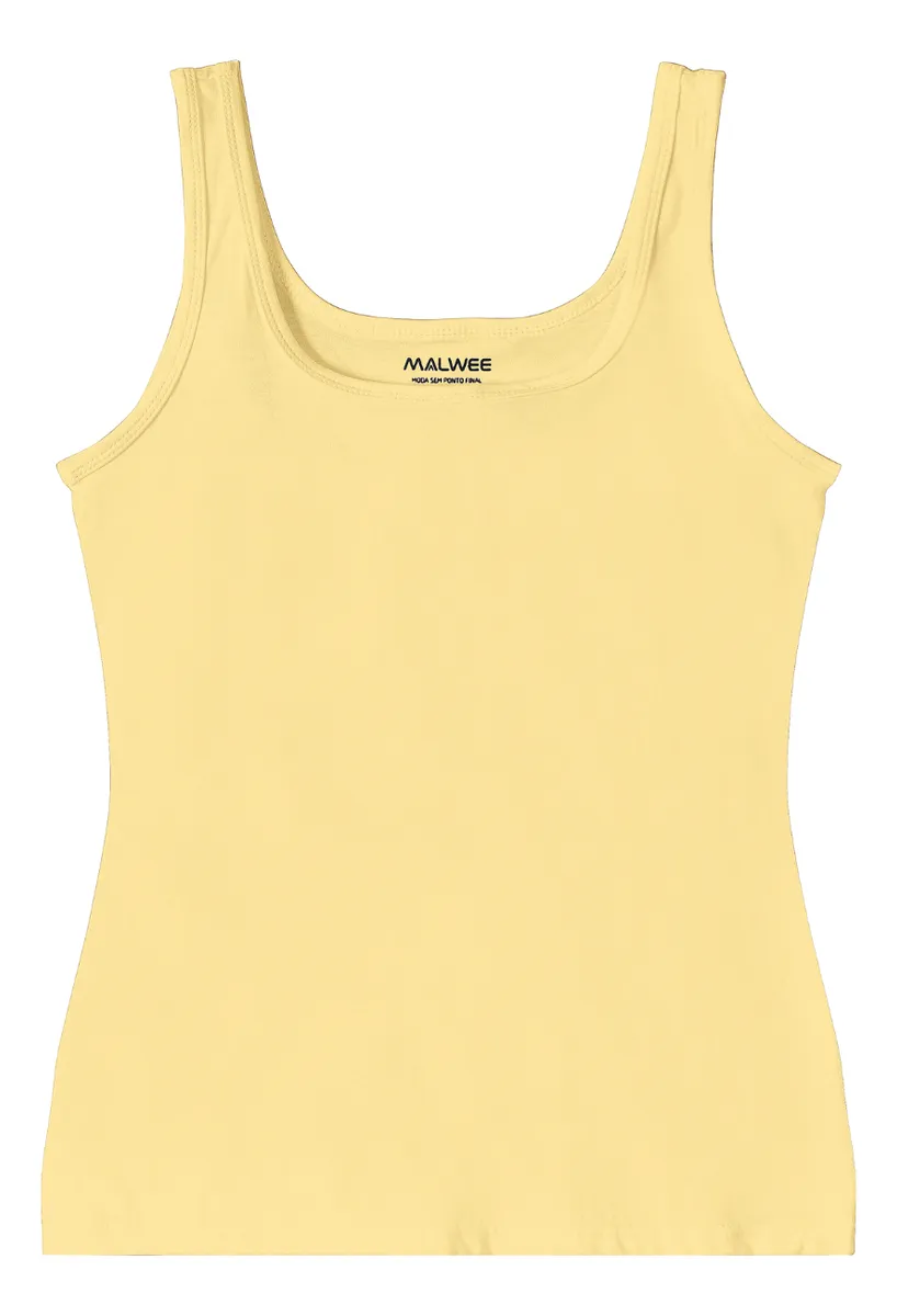 regata básica feminina malwee original cotton