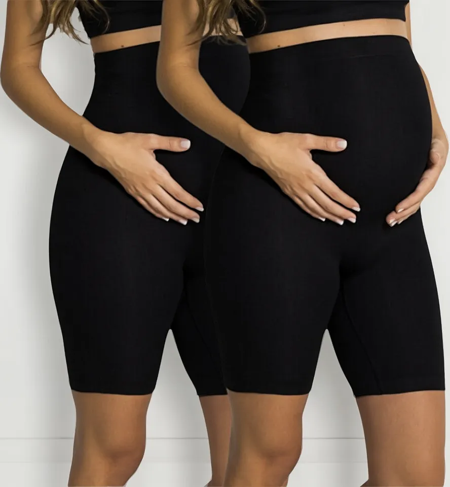 kit 2 bermuda short gestante cintura alta maternidade trifil